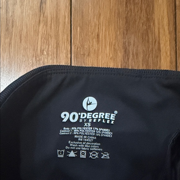 90 Degree By Reflex Women's Black Leggings - Picture 2 of 3